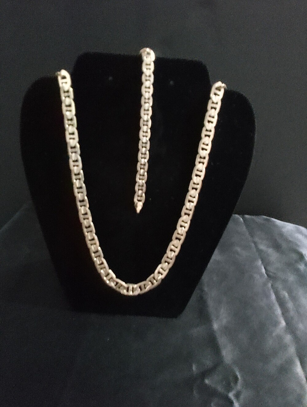 Gold-Filled Link Chain Necklace and Bracelet Set